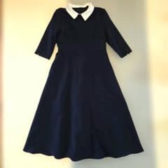 美品 ST.ROONEY ネイビー ホワイト襟 ワンピース 5分袖 お受験 美品 ST.ROONEY ネイビー ホワイト襟 ワンピース 5分袖 お受験 - メルカリ