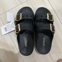 CROCS 24cm クロックス サタデー メタリック バックル サンダル - メルカリ
