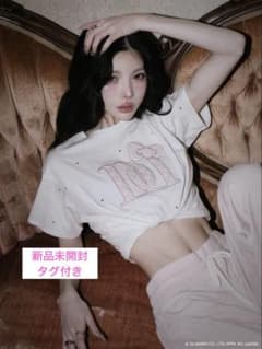 Hello DarichキルティングアップリケビジューTシャツ 白 新品未開封