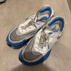 NIKE ヴェイパーフライ2 ホワイト ブルー 27cm - メルカリ
