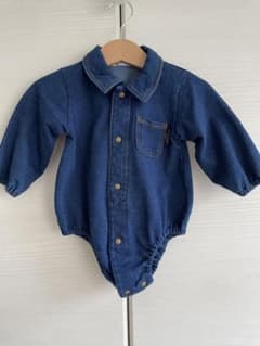 ベビー服　デニムロンパース　70サイズのサムネイル
