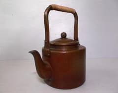 茶道具 新光 鎚器銅薬缶 湯沸 やかん 銅製 煎茶道具 送料込み - メルカリ