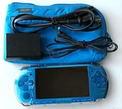 PSP-3000 ブルー 本体 充電器付き バッテリーなし UMD未確認のサムネイル