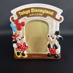 東京ディズニーランド　ディズニーキャラクター　古いミニフォトフレーム　4個セット 東京ディズニーランド昭和レトロ Disney ミッキーミニーフォトフレーム
