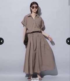 Arpege Story】美品ウエストドロストシャツワンピースモカ - メルカリ
