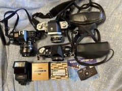 【ジャンク】フィルムカメラ各種　ストロボなど付のサムネイル