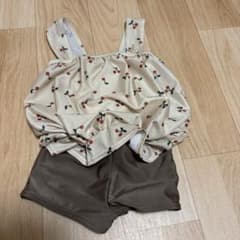 ELFIN DOLL ベビー水着 新品 女の子 95cm さくらんぼ柄のサムネイル