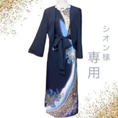 No.19 黒留袖 着物リメイクドレス ワンピース 結婚式 マザードレスに