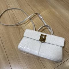 CAFUNE カフネ STANCE BAG ホワイト クロコ型押 - メルカリ