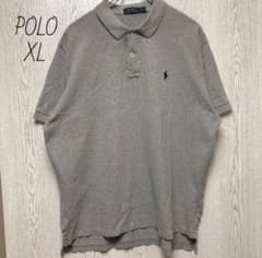 POLO ポロラルフローレン ポニー刺繍 半袖ポロシャツ グレー XL 美品