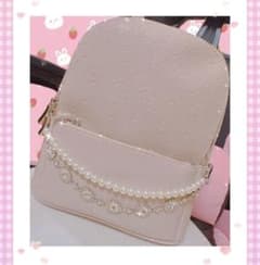 NOEMIE パール ビジュー リュック グレージュのサムネイル