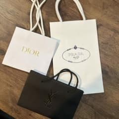 ブランドDior Prada YSL 紙袋3点のサムネイル