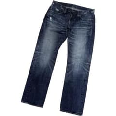 ETERNAL エターナル　備中倉敷工房　w34 セルビッチ　日本製　濃紺 ETERNALエターナル54889 W34 日本製 備中倉敷工房 ダメージデニム