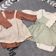 【ミヒ様専用】ワンピース ロンパース4点セットのサムネイル