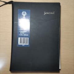 Journal ノートブック ブラック 210x148mmのサムネイル