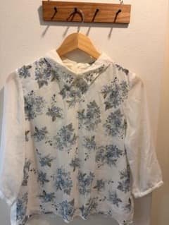 Lutique 花柄 ブラウス ビジュー付き ホワイトのサムネイル