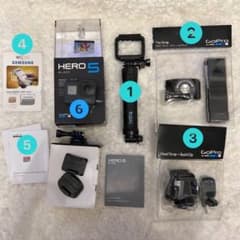 【GoPro】HERO5 BLACK（新品）5点アクセサリー付き（総定価約8万）のサムネイル