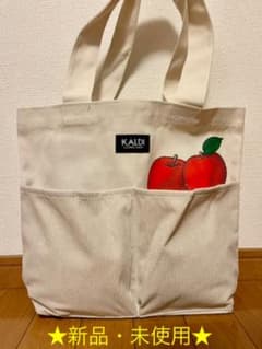 新品　カルディ　りんごバッグ　トートバッグのみのサムネイル