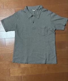 キン内マン　butcher products ニットポロシャツ 千鳥格子 キン内マン様専用 butcher products ニットポロシャツ 千鳥格子 - メルカリ