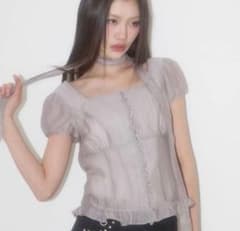 トップス ILLIGO Ribbon Tie Square Neck Blouse ILLIGO Ribbon Tie Square Neck Blouse - メルカリ