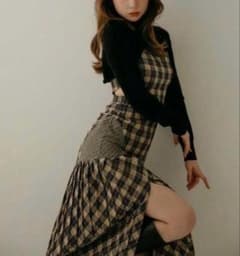 ANDMARY anna check dress アンドマリー　ワンピース アンドマリー andmary anna check dress - メルカリ