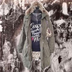 y2k archive モッズコート 平成ギャル グランジ ファー ミリタリー