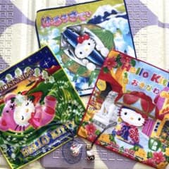 ハローキティ・根付けストラップ＆ご当地タオルハンカチ - メルカリ