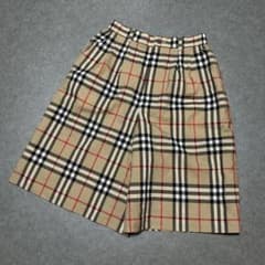 バーバリー ノバチェック ワイドハーフパンツ キュロット M バーバリー ノバチェック ワイドハーフパンツ キュロット M - メルカリ