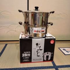 だんらん ステンレス製 深型2段蒸し器 28cmのサムネイル