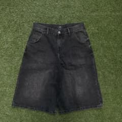 H&M SUPER BAGGY 髭あり ジョーツ ハーフパンツ ブラック W32