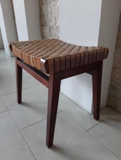 難あり】本革スツール～Woven leather stool～ - メルカリ