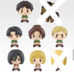 一番くじ 進撃の巨人 H賞 ちょこのっこ フィギュア 6種セットのサムネイル