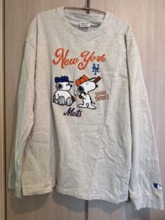 MLBとPEANUTSの別注コラボロンT スヌーピー New York Metsのサムネイル