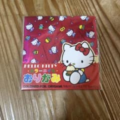 Thumbnail of 【昭和レトロ】HELLO KITTY カラー折り紙 18枚入り