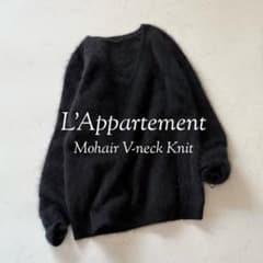 【定価3.9万✨】L'Appartement MOHAIR Vネックニット　秋冬 mimi様❣️定価39600円 L'Appartement モヘア Vネックニット - メルカリ