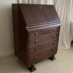 British furniture, British antique desk, chest, Scandinavian writing bureau