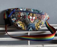 グッチ　キッズライン　マザーズバッグ GGスプリームキャンバス バッグ】GUCCI グッチ キッズラインGGスプリームキャンバスベルト