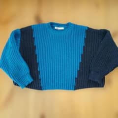 zara ブルー　セーター　サイズS