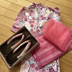浴衣（下駄・帯）セット⭐︎のサムネイル
