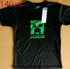 マイクラ　インナーシャツ　黒　　　　　クリーパー　140㎝のサムネイル