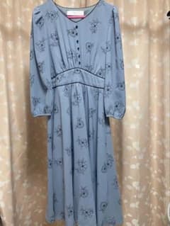 tocco closet 花柄 ロングワンピース ブルーグリーンMサイズのサムネイル