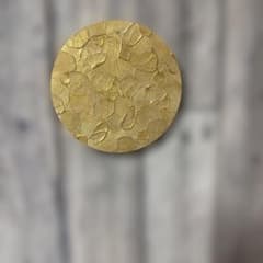 ゴールド テクスチャーアート 丸型 キャンバス 絵画のサムネイル