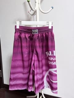 BALL LINE バスケットボールパンツ パープル スポーツ　汚れなし