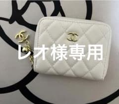 レオ様専用 CHANEL コインケース ホワイト キルティング レザーのサムネイル