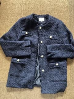 grove ノーカラージャケット M ネイビーのサムネイル