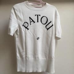 PATOU 半袖ニットセーター ホワイト - メルカリ