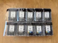 使用済みcanon365XL 366XLインクカートリッジ 10個セット
