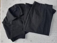 UNIQLO ブラッシュドジャージープルオーバー ナロースカート セットアップLのサムネイル
