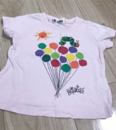 Tシャツ　はらぺこあおむし　80 薄ピンクのサムネイル