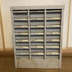 パーツキャビネット　インダストリアル　アンティーク　古家具　古道具　シャビーのサムネイル